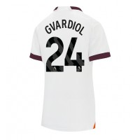 Manchester City Josko Gvardiol #24 Udebanetrøje Dame 2023-24 Kortærmet